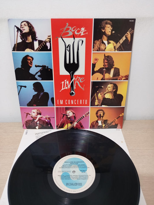 Lp Vinil Boca Livre Em Concerto Com Encarte