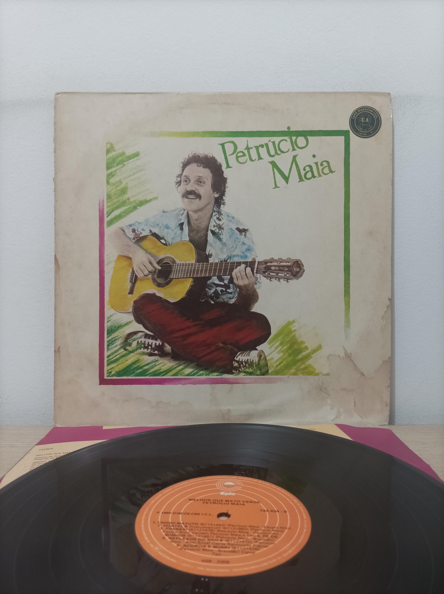 Lp Vinil Petrúcio Maia Melhor Que Mato Verde Com Encarte