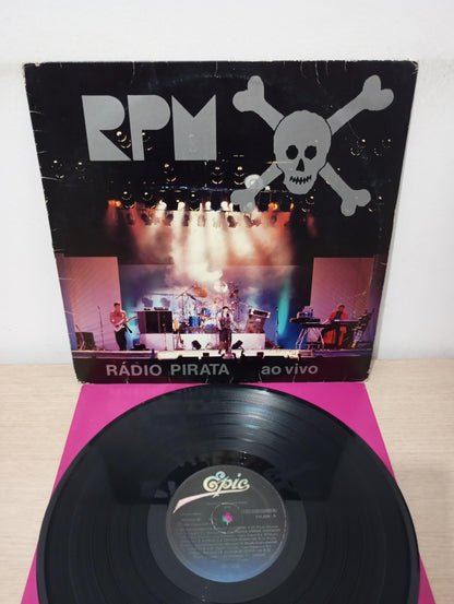 Disco Vinil Rádio Pirata Ao Vivo RPM Com Encarte A