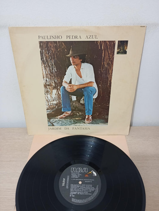 Lp Vinil Paulinho Pedra Azul Jardim Da Fantasia Com Encarte