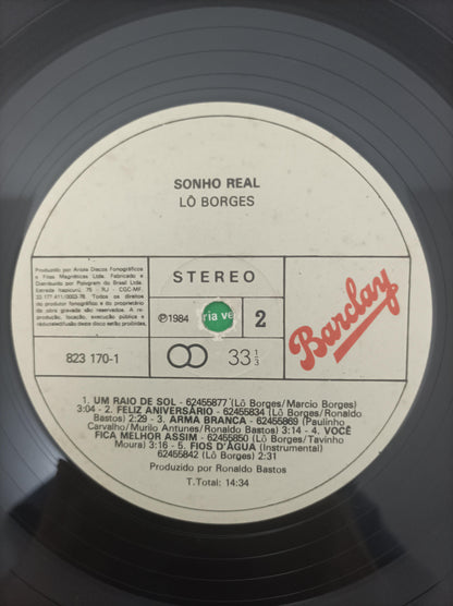 Disco Vinil Sonho Real Lo Borges Com Encarte A