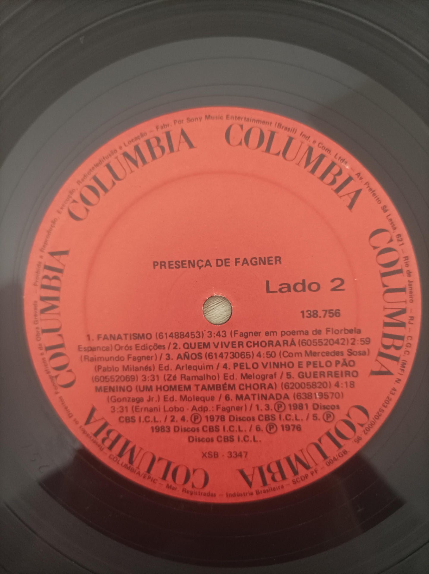 Lp Vinil Raimundo Fagner Presença De Fagner Duplo