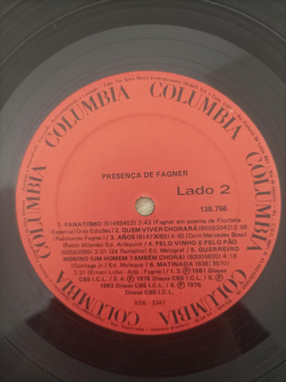 Lp Vinil Raimundo Fagner Presença De Fagner Duplo