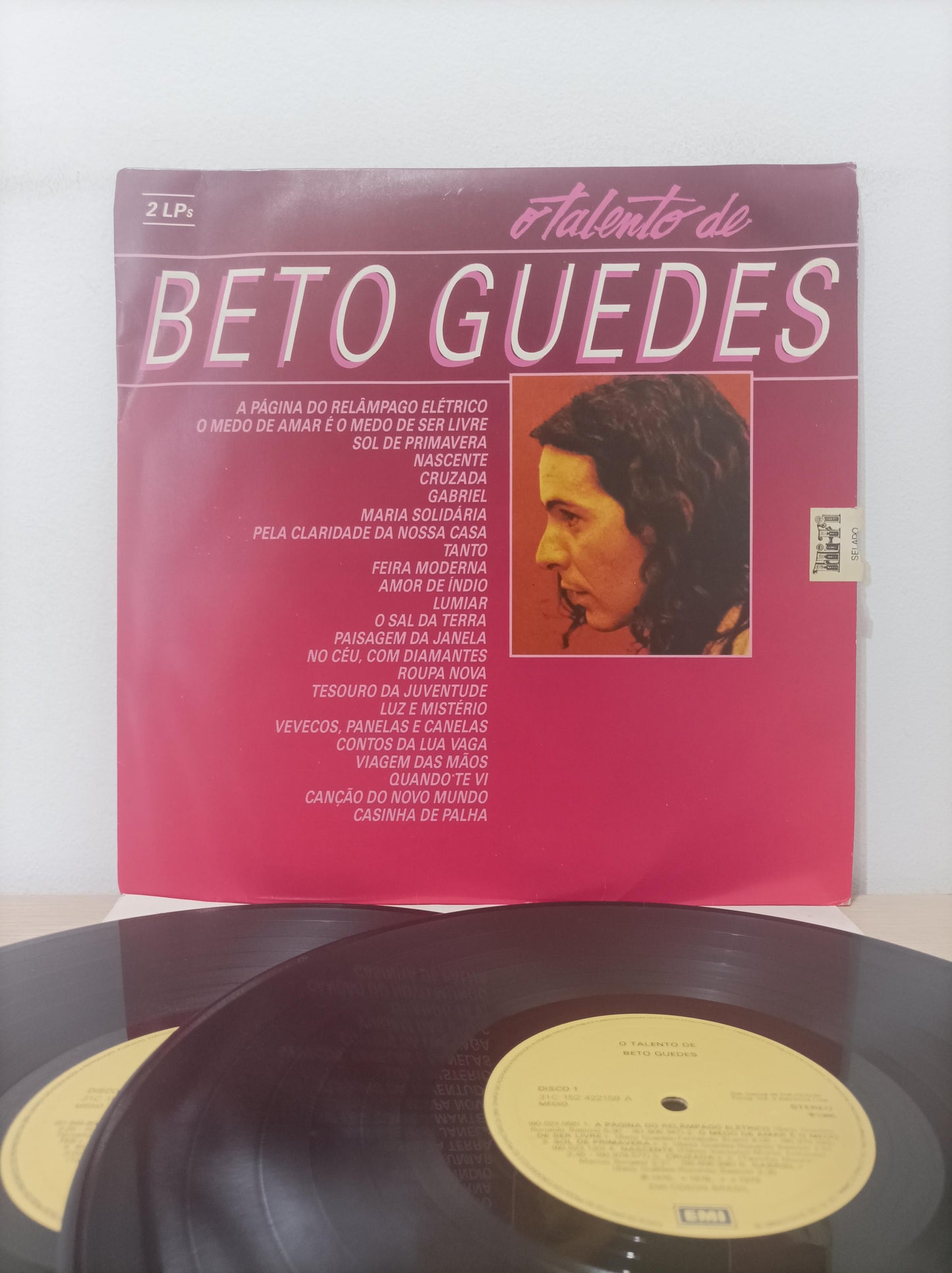 Lp Vinil Beto Guedes O Talento de Duplo Com Encarte