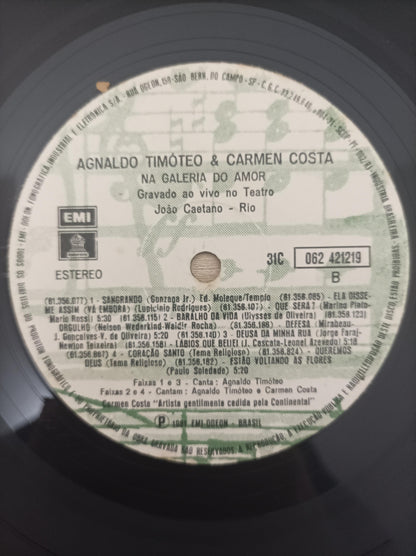 Lp Vinil Agnaldo Timóteo Na Galeria Do Amor