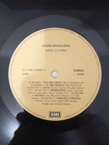 Lp Vinil Nana Caymmi Chora Brasileira Com Encarte