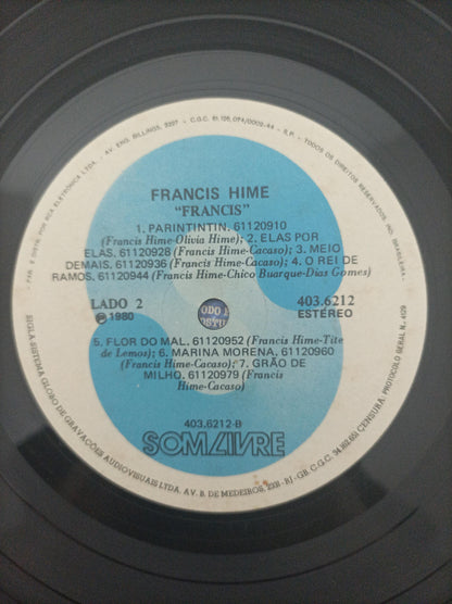 Lp Vinil Francis Hime 1980 Com Encarte