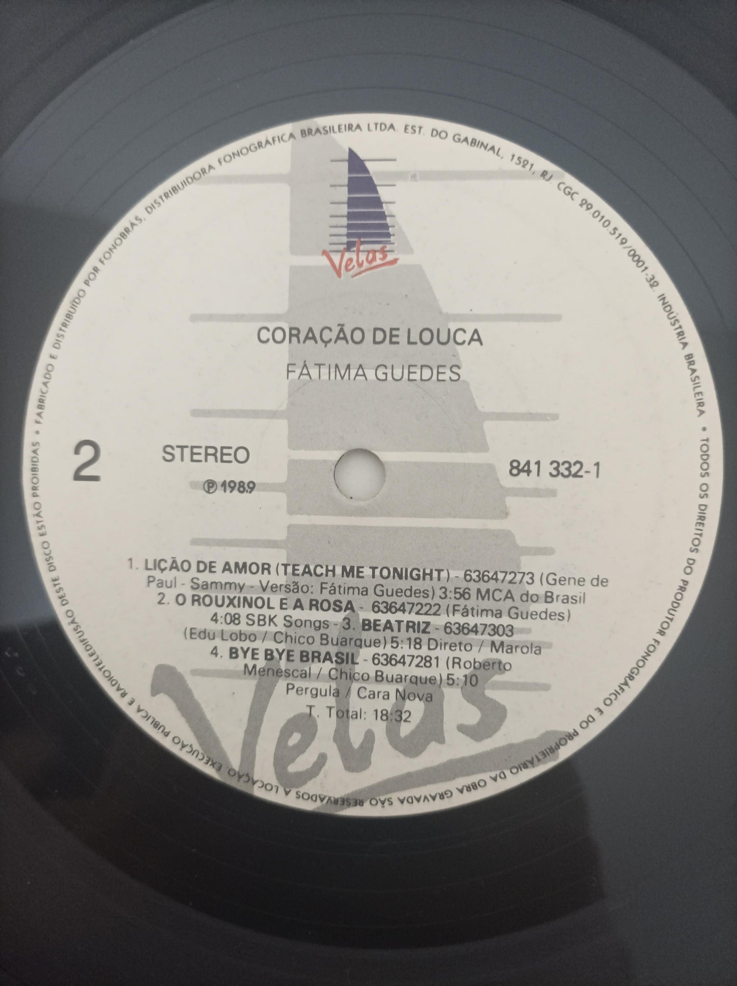 Lp Vinil Fátima Guedes Coração De Louca Com Encarte