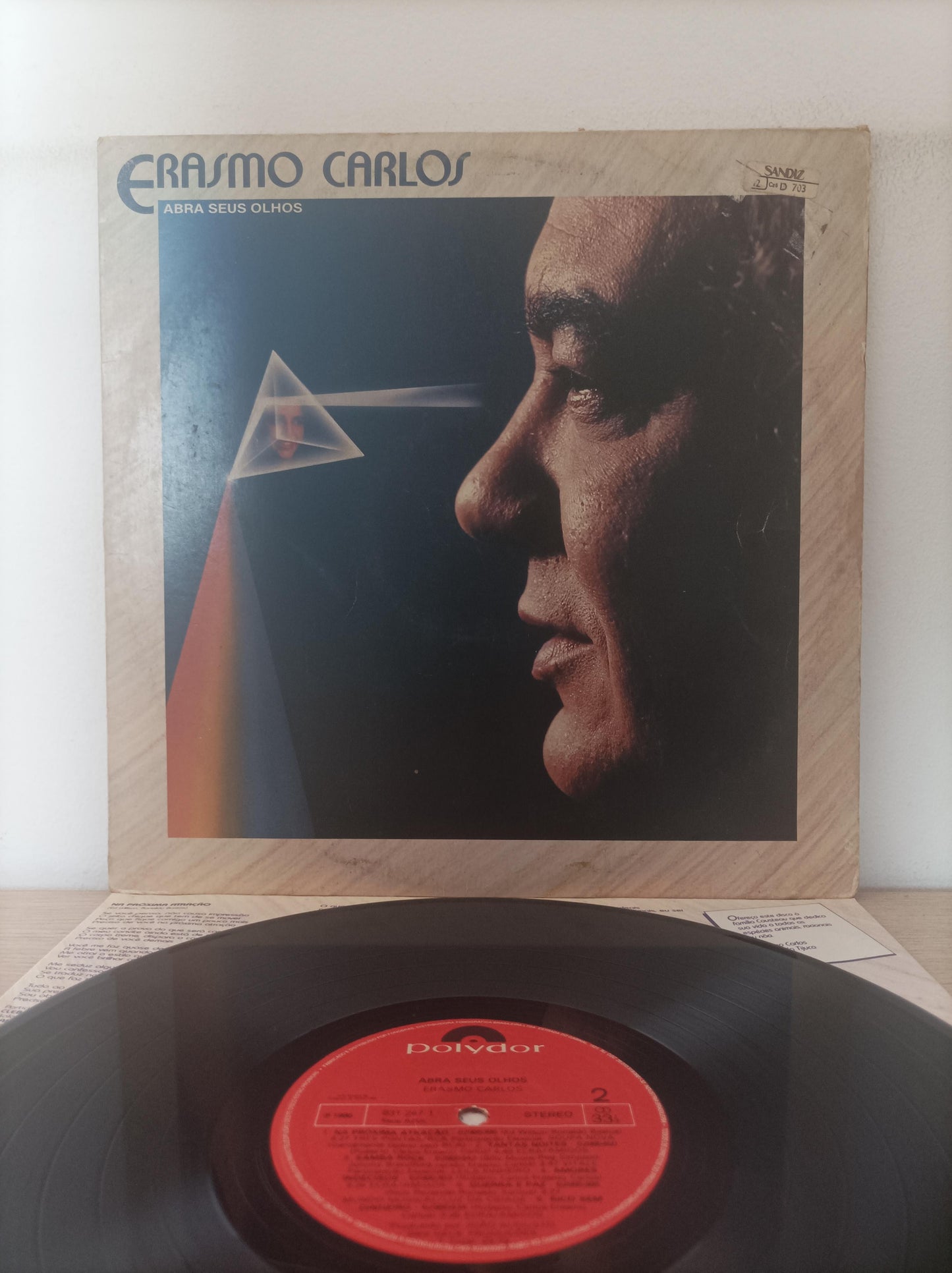 Lp Vinil Erasmo Carlos Abra Seus Olhos Com Encarte