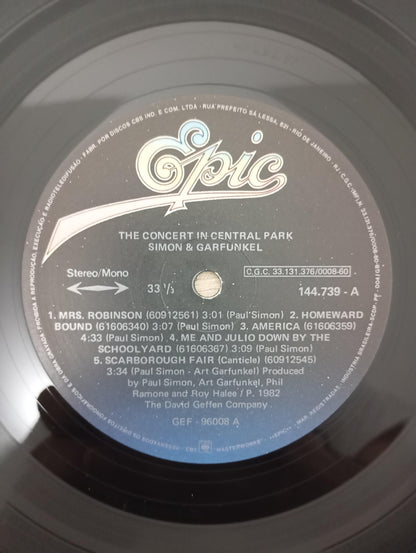 Disco Vinil The Concert Central Park Simon Garfunkel Duplo