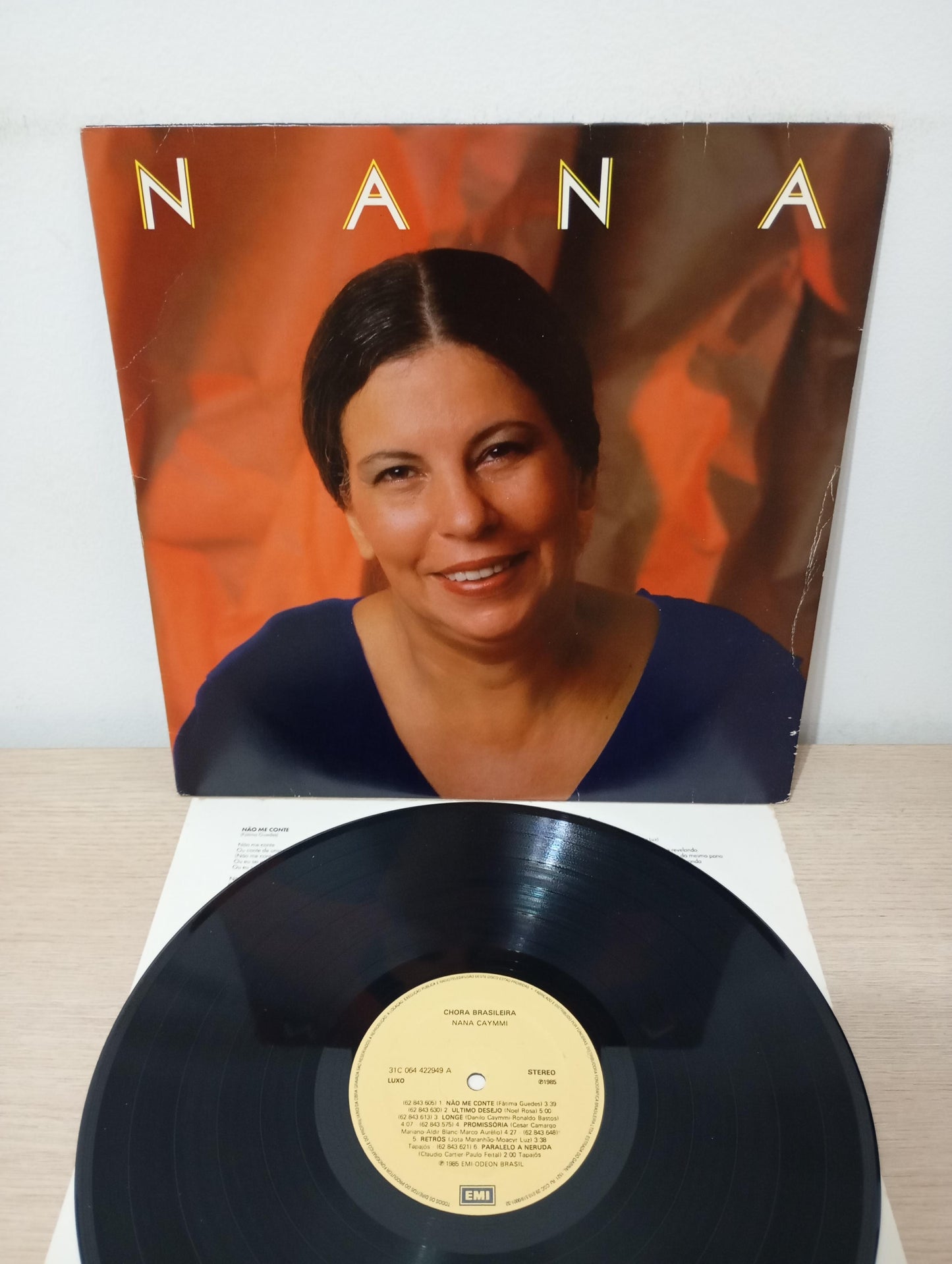 Lp Vinil Nana Caymmi Chora Brasileira Com Encarte