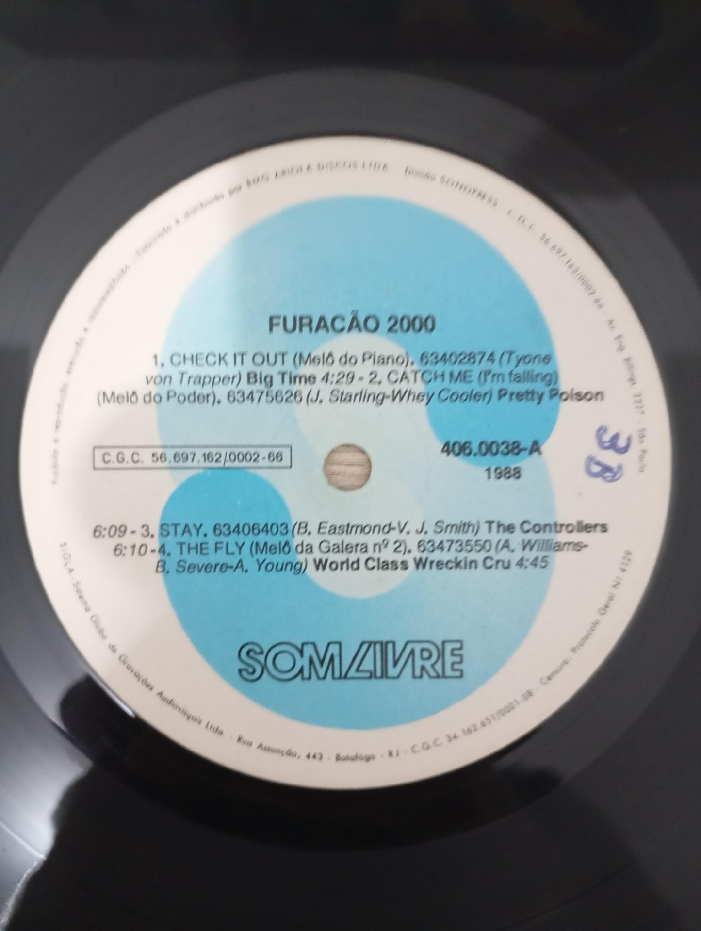 Disco Vinil 1988 Furacão 2000 A