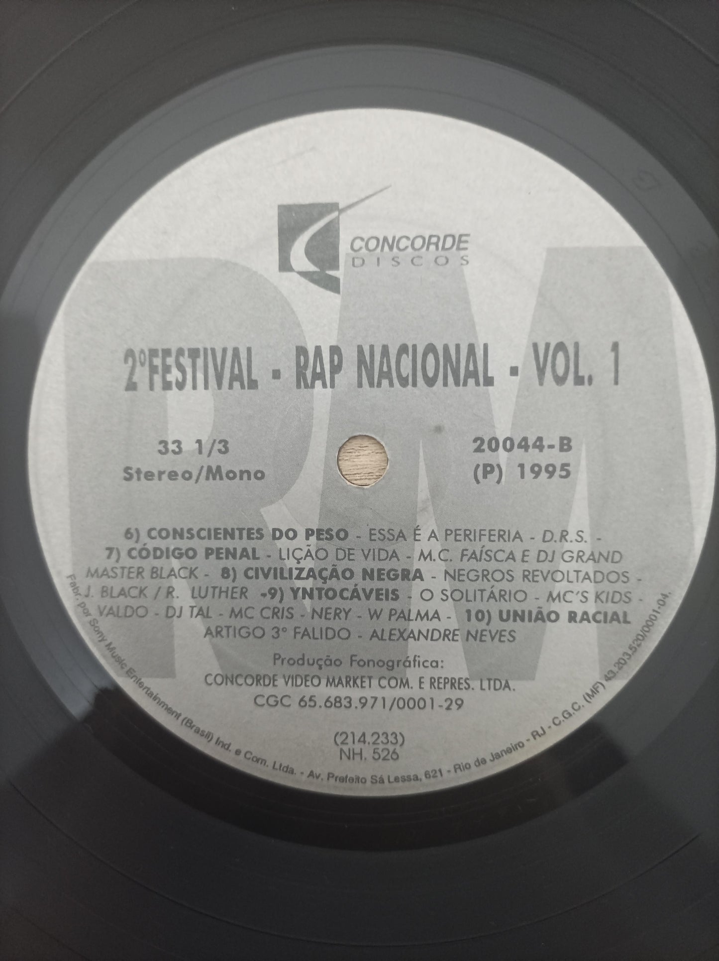 Lp Vinil 2 Festival Rap Nacional Vol 1 Capa Alternativa Leia