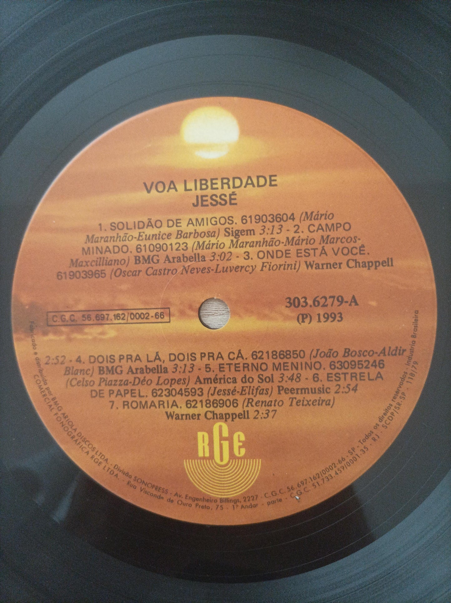 Lp Vinil Jessé Voa Liberdade