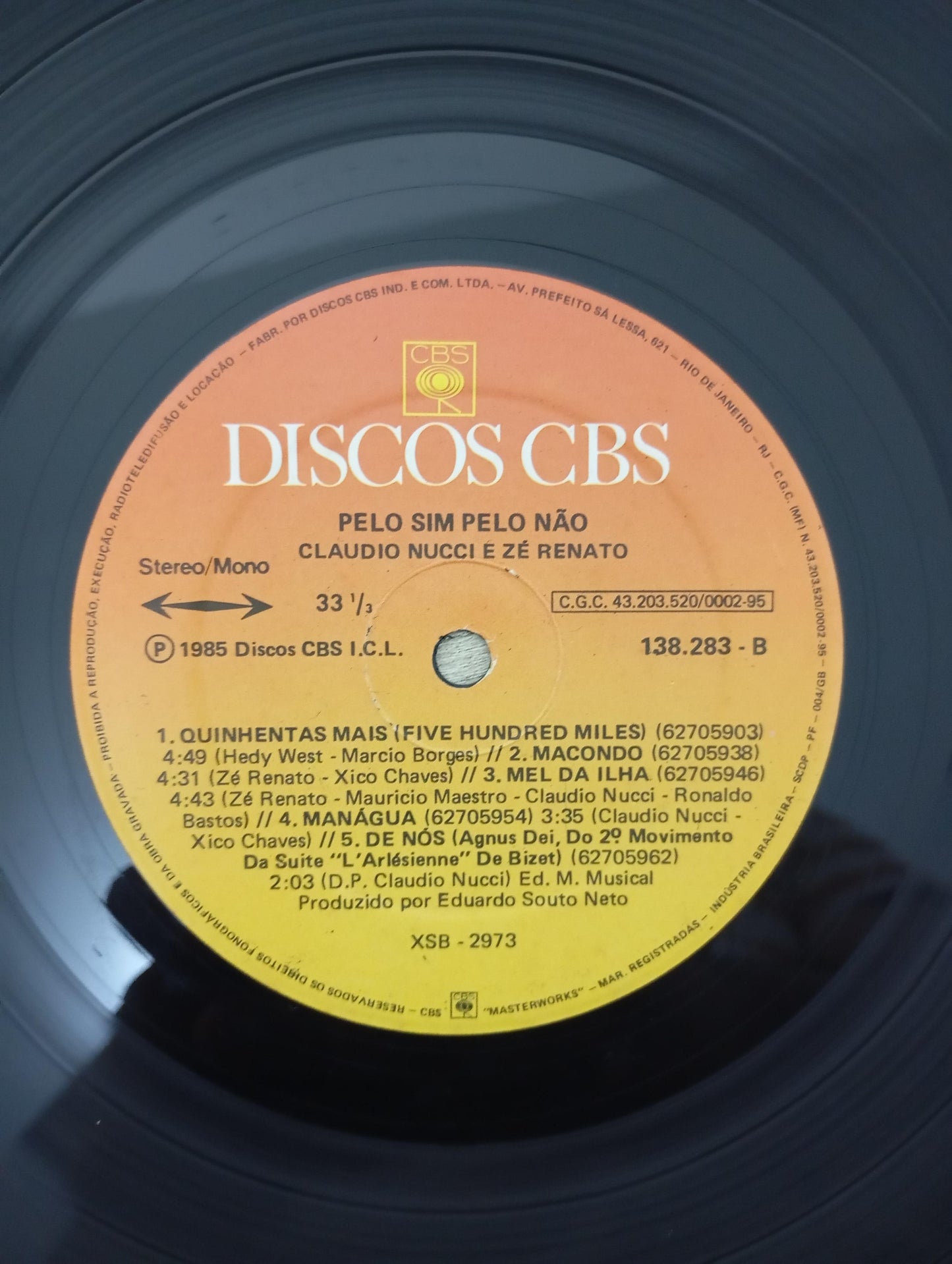 Disco Vinil Pelo Sim Pelo Não Claudio Nucci Zé Renato