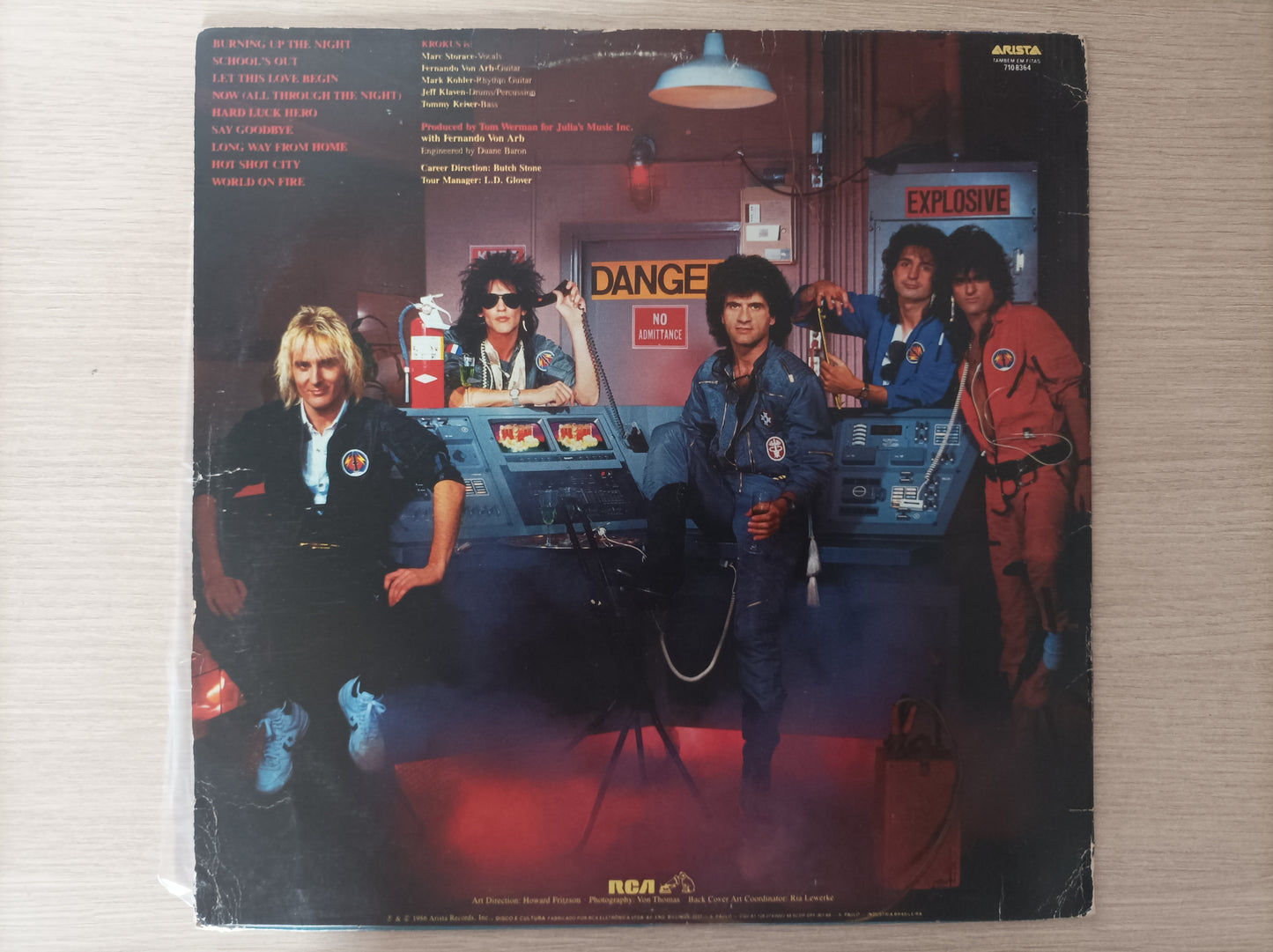 Lp Vinil Krokus Change of Address Com encarte