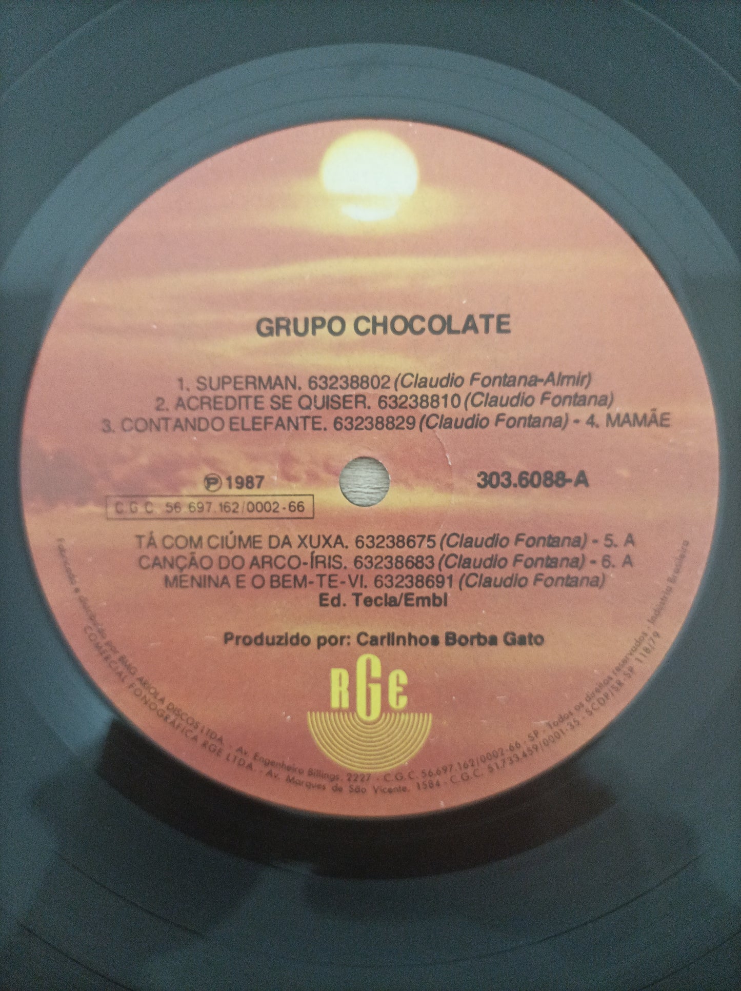 Lp Vinil Grupo Chocolate 1987