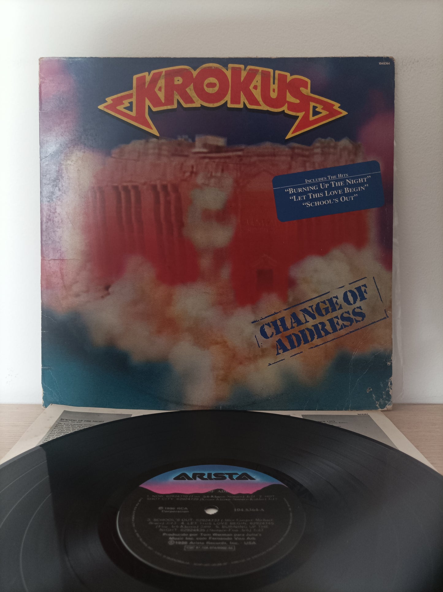 Lp Vinil Krokus Change of Address Com encarte