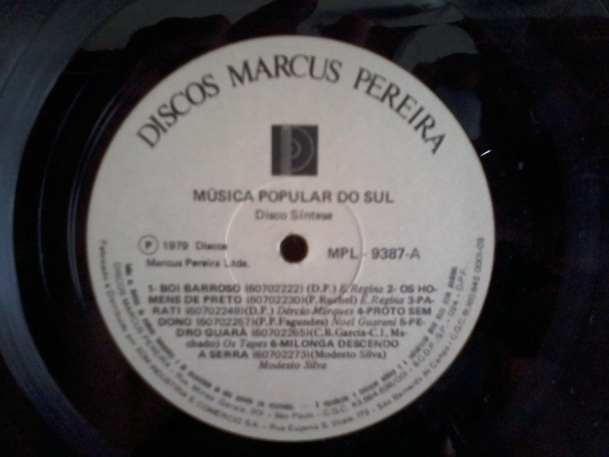 Lp Vinil Música Popular Do Sul - Disco Síntese - Marcos Pereira