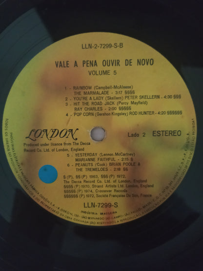 Lp Vinil Vale A Pena Ouvir De Novo Volume 5