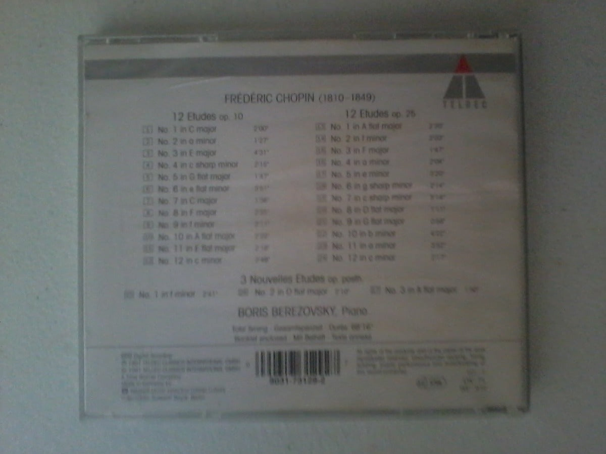 Cd Chopin Etudes Op 10 Op 25 Boris