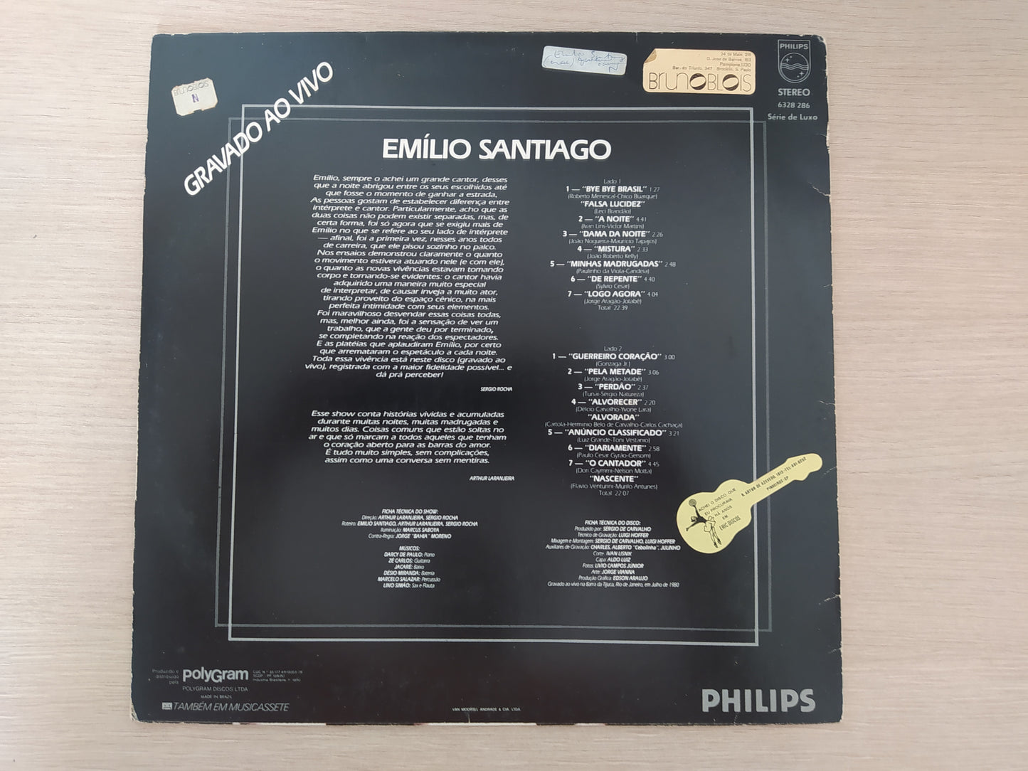 Lp Vinil Emílio Santiago Guerreiro Coração