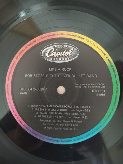 Lp Vinil Bob Seger & The Silver Bullet Like A Rock Encarte