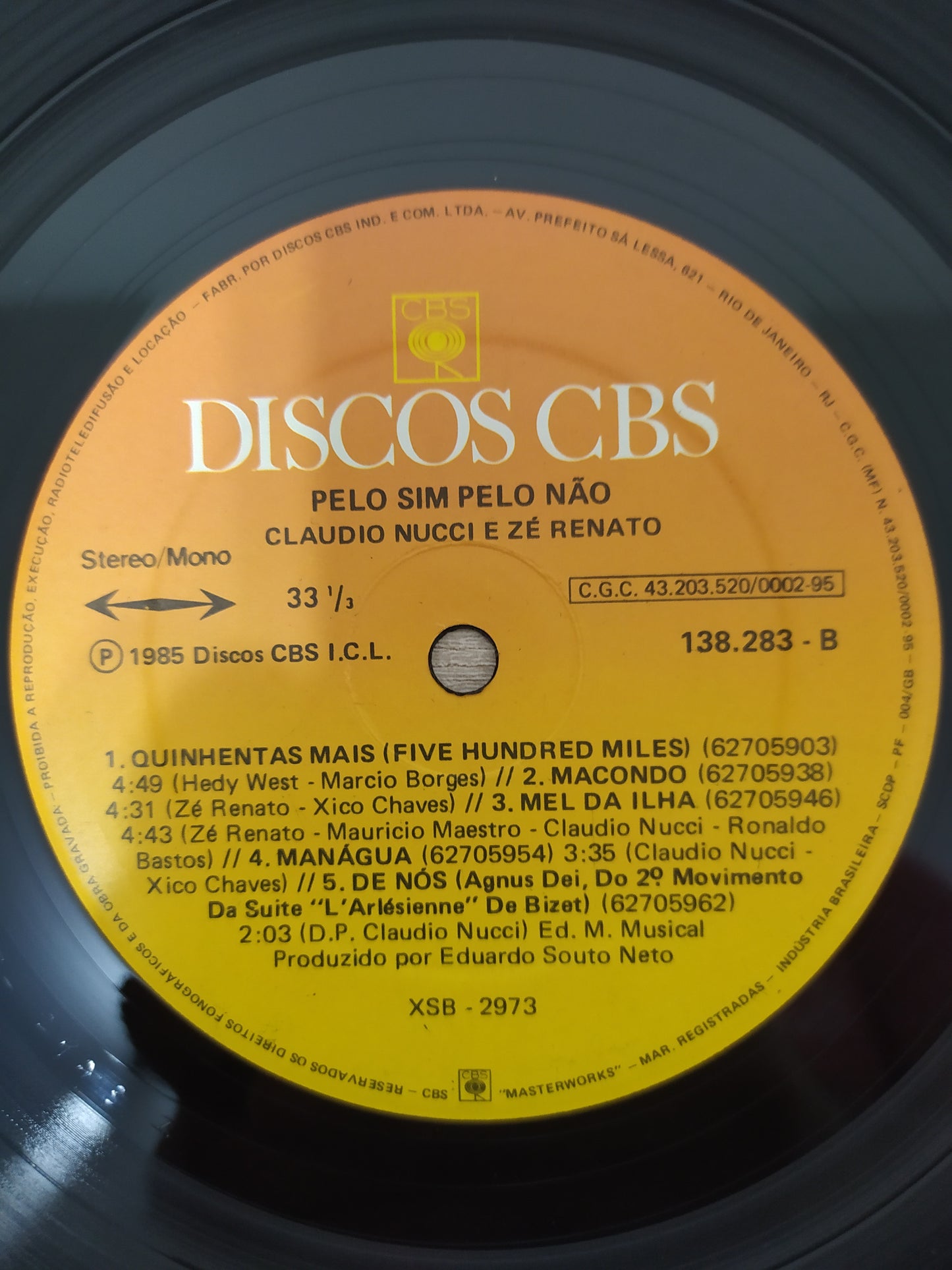 Lp Vinil Claudio Nucci Zé Renato Pelo Sim Pelo Não C Encarte