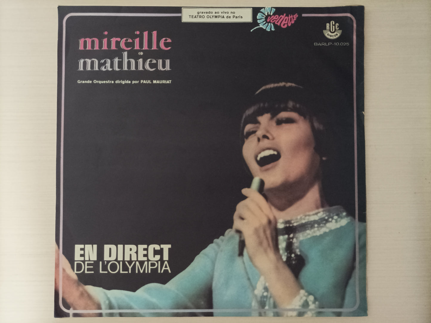 Lp Vinil Mireille Mathieu En direct de l'olympia